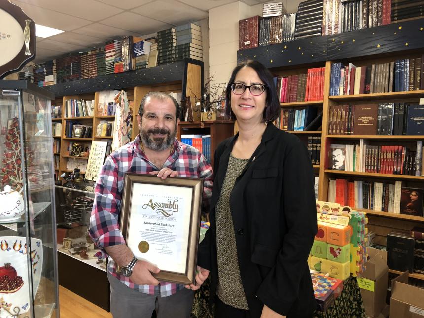 Assemblymember Laura Friedman Honors Sardarabad Book Store as the 43rd Assembly District 2018 Small Business of the Year