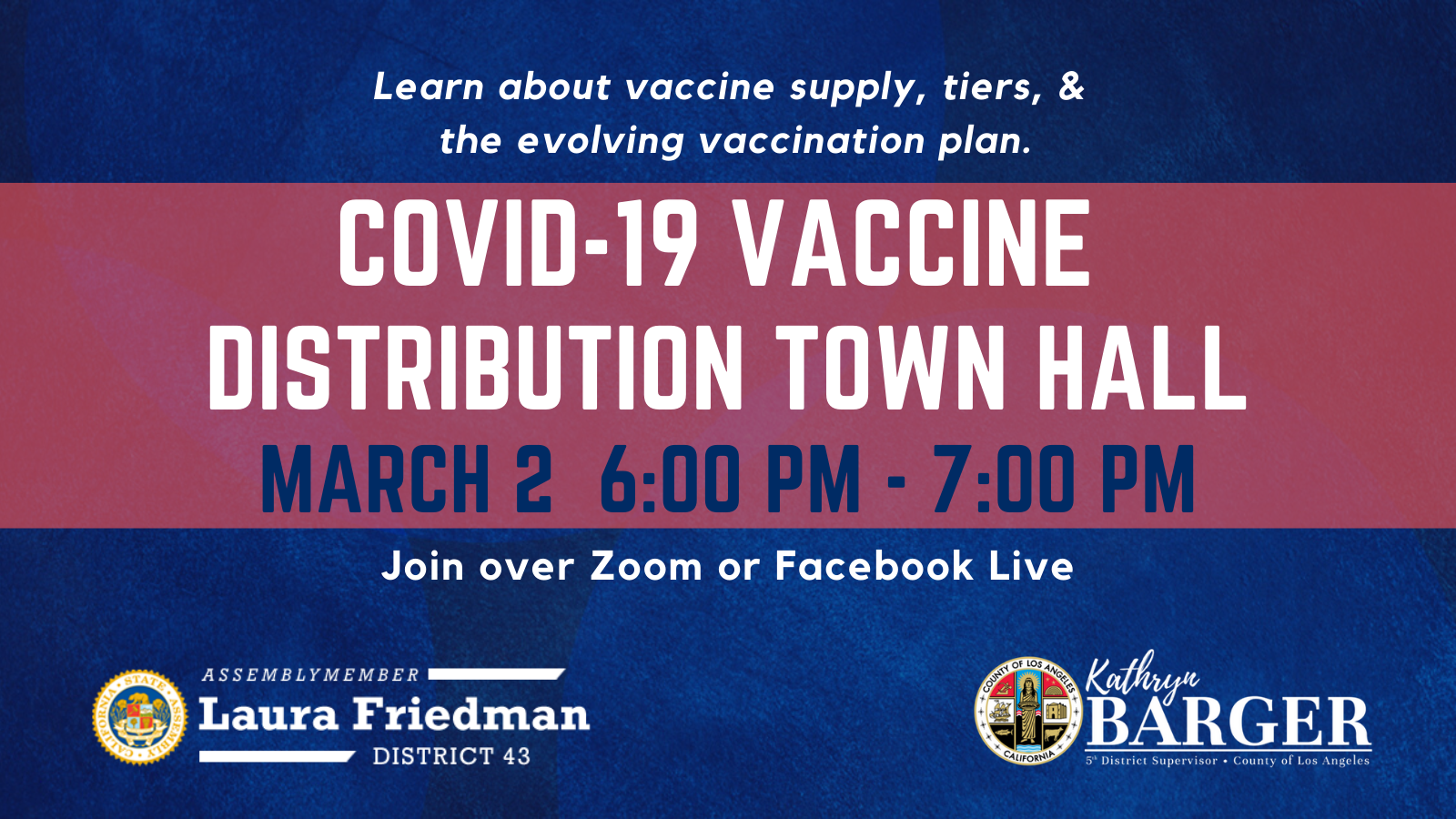 COVID-19 Vaccine Distribution Town Hall