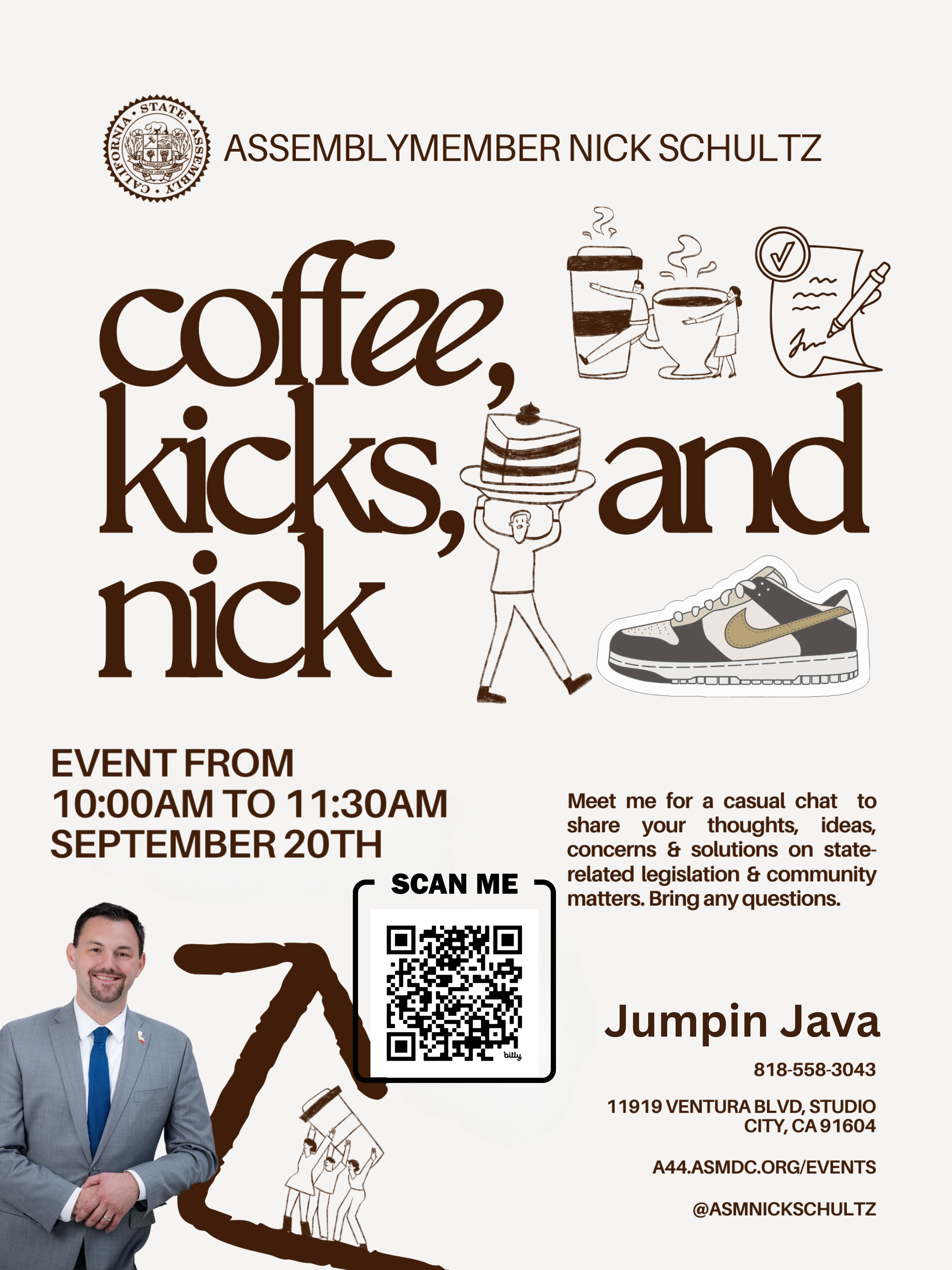 Asm. Nick Schultz Java Flyer