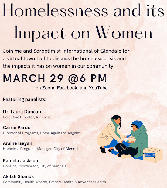 Homelessness and its Impact on Women Town Hall
