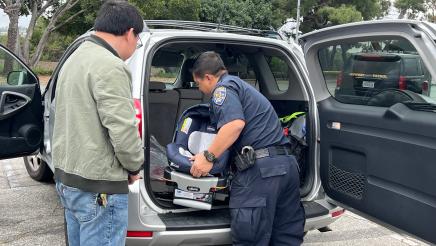 CHP inspects vehicle