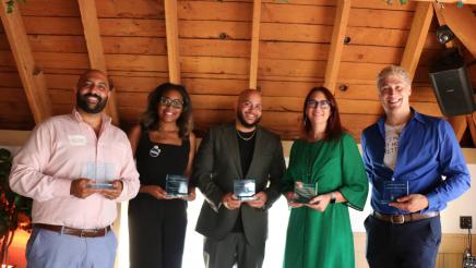 Asm Friedman, Asm Isaac Bryan, Mayor John Erickson, and other awardees