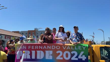 Assemblymember Laura Friedman in Pride parade