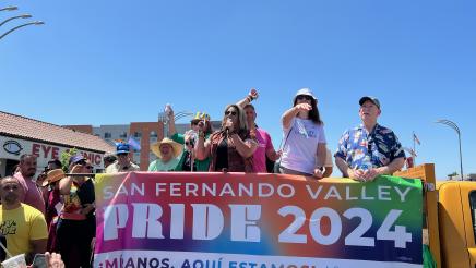 Assemblymember Laura Friedman in Pride parade