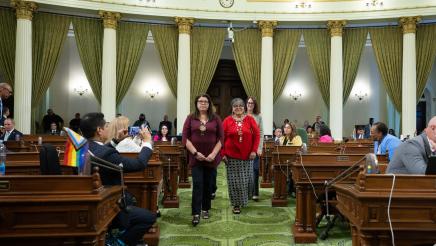 Native American Day Floor Ceremony