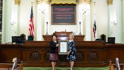 Glendale Latino Association being honored as Non-Profit of the Year by the California Assembly