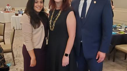 Assemblymember Laura Friedman, Nikki Perez, and Nick Schultz