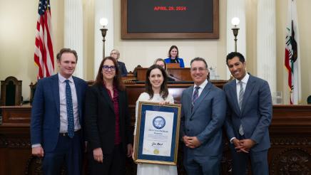 Assembly leadership with Carolyn Siegel