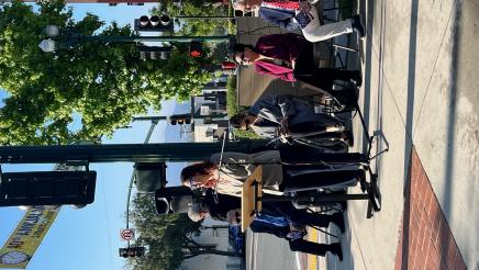 Assemblymember Friedman speaks at the Montrose Memorial Day event