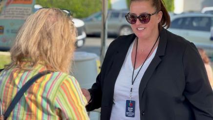 Field Representative Diane Rana at the concert in the park