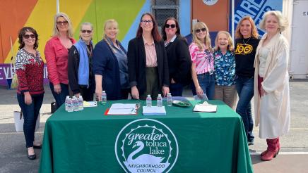 Toluca Lake Neighborhood Council booth at Centennial