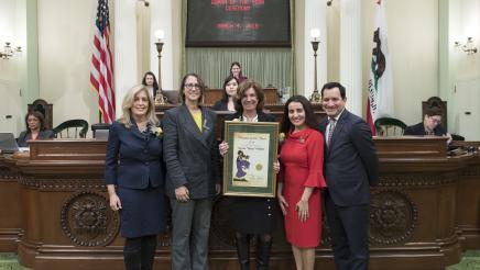 Assemblymember Friedman honored Teresa "Terry" Walker as the 2019 Woman of the Year for the 43rd Assembly District.